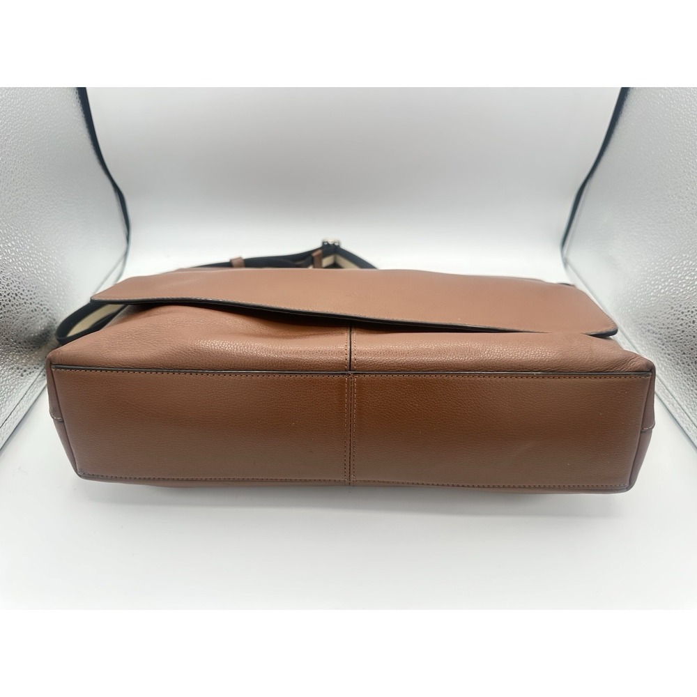 Coach Charles Messenger Brown Leather Shoulder Laptop Bag F54792 - Picture 4 of 11